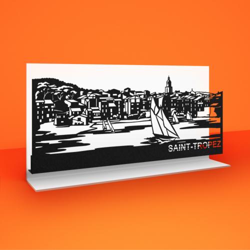 SKYLINE SUR SOCLE - SAINT-TROPEZ